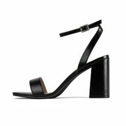 RAID Chantal Block Heels In Black Metallic