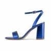RAID Chantal Block Heels In Blue Metallic