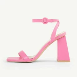 RAID Clair Block Heel In Pink -Raid London Sales Store Clair Pink 4