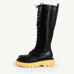 RAID Colira Long Boot In Gum -Raid London Sales Store Colira Black Gum 1