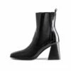 RAID Constant Block Heeled Ankle Boot In Black Croc -Raid London Sales Store Constant Black 1 79894928 3dbf 4bd6 965c b5c6695dcff1