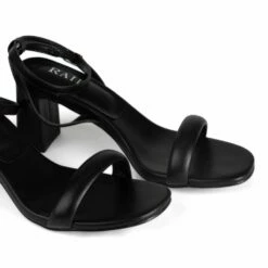 RAID Cossette Block Heeled Sandals In Black -Raid London Sales Store Cosette Black 5