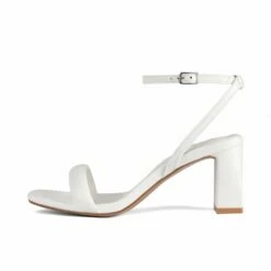 RAID Cossette Block Heeled Sandals In White