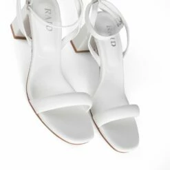 RAID Cossette Block Heeled Sandals In White -Raid London Sales Store Cosette White 5
