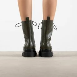 RAID Dahlia Chunky Lace Up Boot In Khaki -Raid London Sales Store Dahlia Khaki 3 eb60661a 23f7 42ed a713 befb603a7a6a