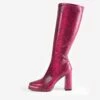 RAID Daleyzaa Long Boot In Pink Snake