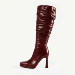 RAID Daniela Long Boot In Burgundy