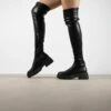 RAID Delia Over The Knee Boot In Black