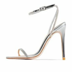 RAID Denisha Heeled Sandal In Silver