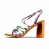 RAID Devika Strappy Sandal In Orange Multi -Raid London Sales Store Devika Orange