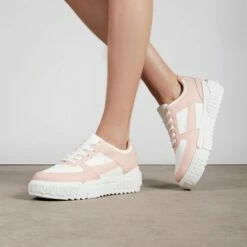 RAID Dexter Chunky Trainer In Pink -Raid London Sales Store Dexter Pink White 2
