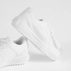 RAID Dexter Chunky Trainer In White -Raid London Sales Store Dexter White 5