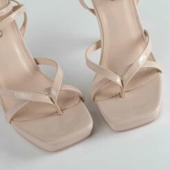 RAID Dimona Strappy Platform Heel In Nude -Raid London Sales Store Dimona Nude 4
