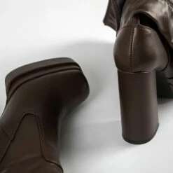 RAID Divina Long Boot In Brown -Raid London Sales Store Divina Brown 4