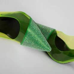 RAID Edenn Court Heel In Green -Raid London Sales Store Edenn Green 4