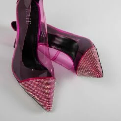 RAID Edenn Court Heel In Fuchsia Pink -Raid London Sales Store Edenn Pink 4
