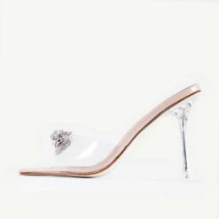 RAID Ediva Heeled Mule In Nude -Raid London Sales Store Ediva Nude 5