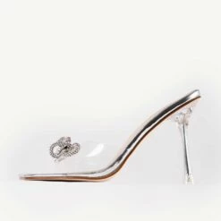 RAID Ediva Heeled Mule In Silver