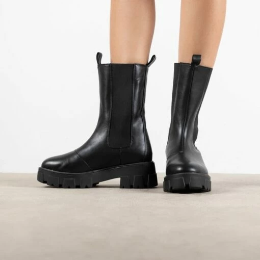 RAID Ellery Wide Fit Chunky Boot In Black -Raid London Sales Store Elery Black 1