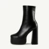 RAID Emely Platform Ankle Boot In Black