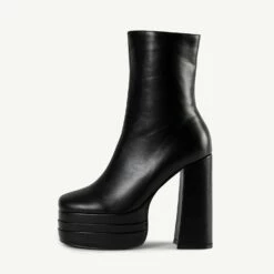 RAID Emely Platform Ankle Boot In Black