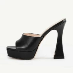 RAID Estee Platform Mule In Black Pu