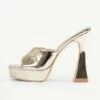 RAID Estee Platform Mule In Gold -Raid London Sales Store Estee Gold 4