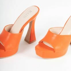 RAID Estee Platform Mule In Orange -Raid London Sales Store Estee Orange 5