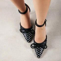 RAID Fawzia Heeled Pump In Black -Raid London Sales Store Fawzia Black 2