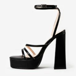 RAID Fia Platform Heel In Black -Raid London Sales Store Fia Black 4
