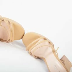 RAID Fia Platform Heel In Nude -Raid London Sales Store Fia Nude 5