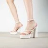 RAID Fia Platform Heel In White