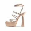 RAID Fiora Platform Heel In Nude