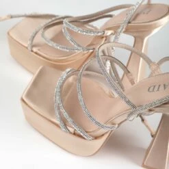 RAID Fiora Platform Heel In Nude -Raid London Sales Store Fiora Nude 4