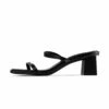 RAID Frieda Block Heeled Mule In Black -Raid London Sales Store Frieda Black