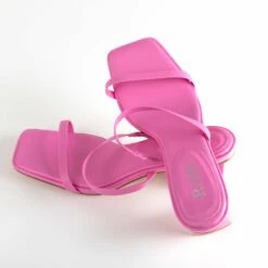 RAID Frieda Block Heeled Mule In Pink -Raid London Sales Store Frieda Pink 4