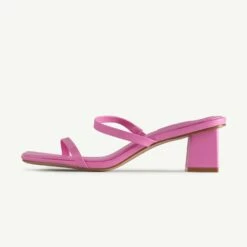 RAID Frieda Block Heeled Mule In Pink -Raid London Sales Store Frieda Pink 5