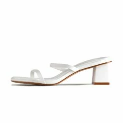 RAID Frieda Block Heeled Mule In White