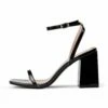 RAID Garry Block Heel Sandal In Black Patent
