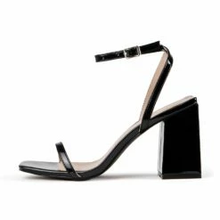 RAID Garry Block Heel Sandal In Black Patent -Raid London Sales Store Garry Black 5 e652d1ed ad91 4d52 8fd3 b892093906fd