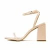 RAID Garry Block Heel Sandal In Nude Patent -Raid London Sales Store Garry Nude 5 9c1e0d2d fd4e 4748 b03f 44a1adc420c5