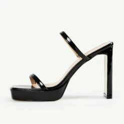 RAID Genica Heeled Mule In Black -Raid London Sales Store Genica Black 4