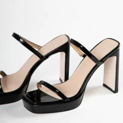 RAID Genica Heeled Mule In Black -Raid London Sales Store Genica Black 5