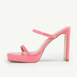 RAID Genica Heeled Mule In Pink -Raid London Sales Store Genica Pink 4