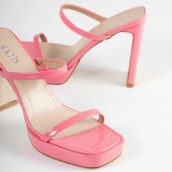 RAID Genica Heeled Mule In Pink -Raid London Sales Store Genica Pink 5