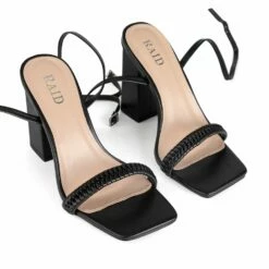 RAID Ginny Block Heels In Black -Raid London Sales Store Ginny Black 5