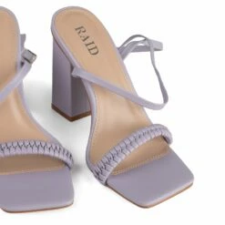 RAID Ginny Block Heels In Lilac -Raid London Sales Store Ginny Lilac 5