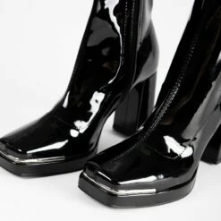 RAID Hunter Ankle Boot In Black Patent -Raid London Sales Store Hunter Black 5