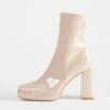 RAID Hunter Ankle Boot In Nude Patent