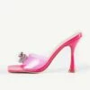 RAID Isha Heeled Mule In Pink -Raid London Sales Store Isha Pink 5